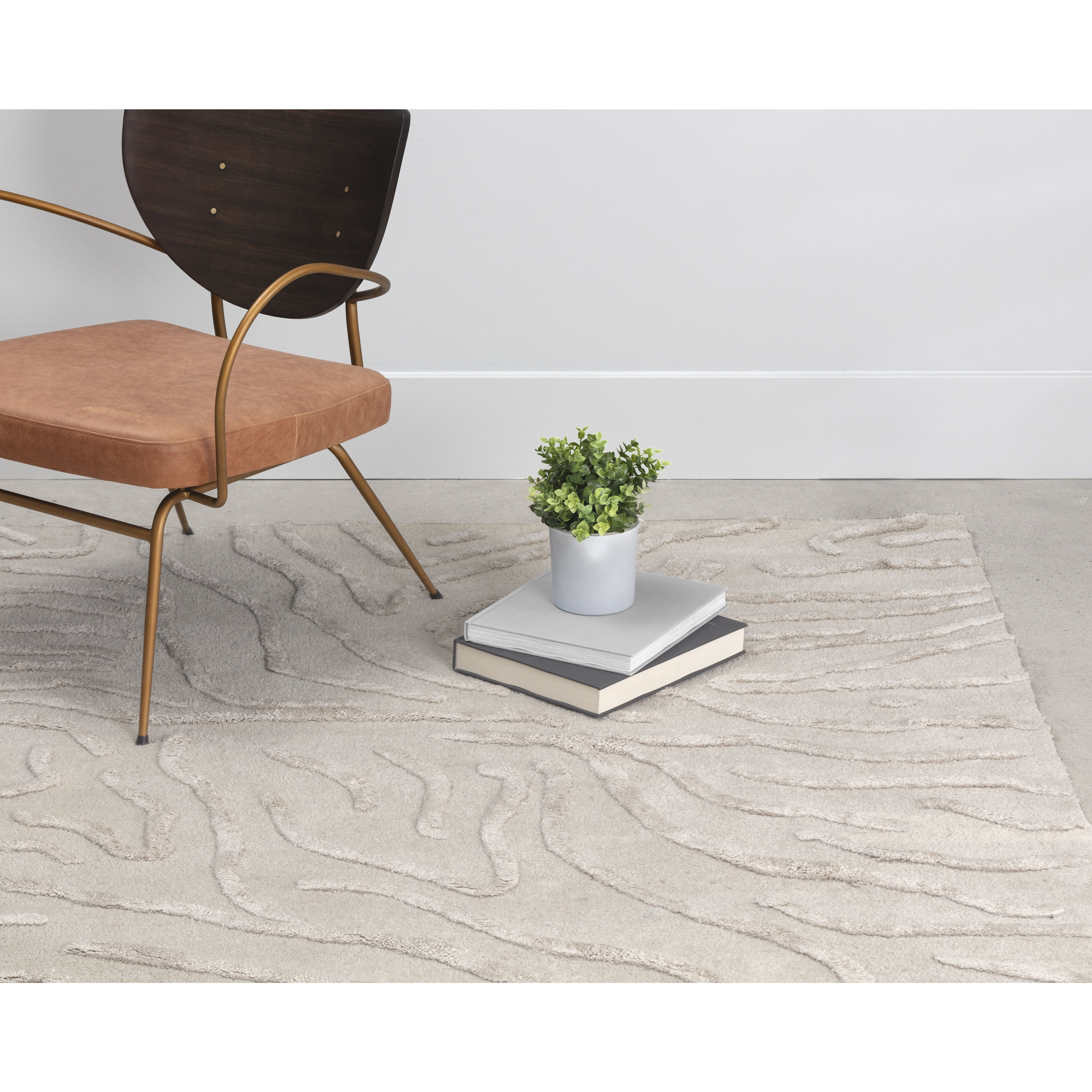 Kenya 144 X 108 inch Beige Indoor Hand-Tufted Rug, Hand-Tufted